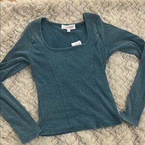Pink Rose blue top